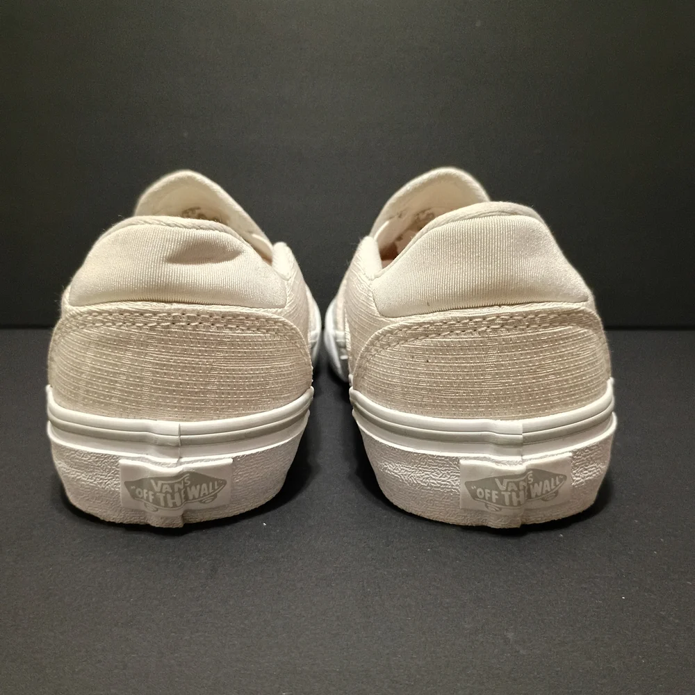 Vans Cream Classic Slip-on Deluxe Comfort Women's Shoes - Picture 8 of 11